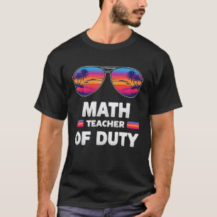 Mathelehrer außer Dienst Sonnenbrille Strand Sonne T-Shirt