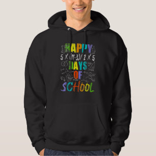 Mathelehrer Glücklicher 100. Schultag Gleichungen_ Hoodie