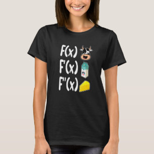 Mathelehrer Kuh Milch Käse Mathematik Analysis T-Shirt