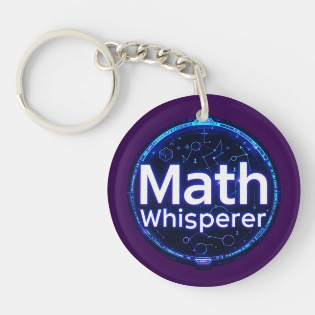 Mathelehrer Math Whisperer Schlüsselanhänger (Vorderseite)