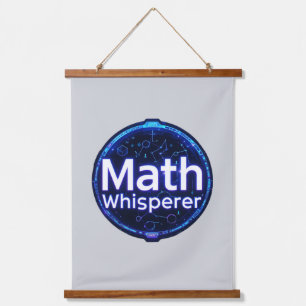 Mathelehrer Math Whisperer Wandteppich Mit Holzrahmen