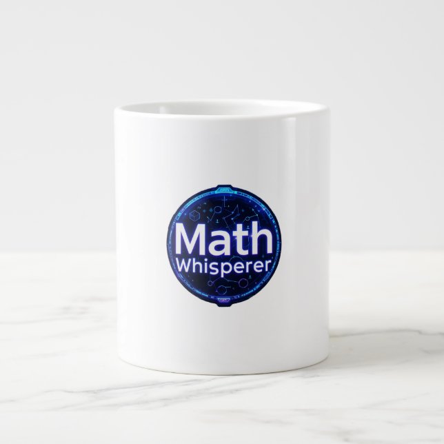 Mathelehrer Mathe-Flüsterer Jumbo-Tasse (Vorderseite)