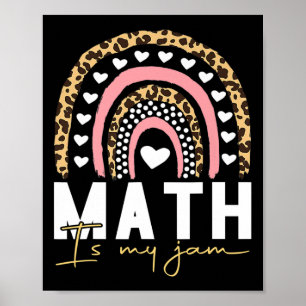 Mathelehrer - Mathe ist mein Jam zurück in die Sch Poster