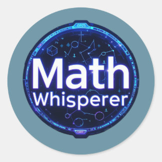 Mathelehrer Matheflüsterer Runder Aufkleber