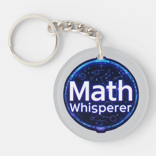 Mathelehrer Matheflüsterer Schlüsselanhänger (Vorderseite)