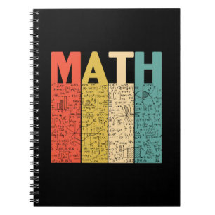 Mathelehrer Vintage-Mathematik-Definition Notizblock