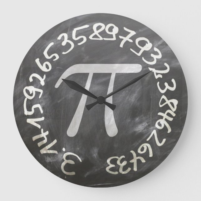 Mathematic-Pi Große Wanduhr (Vorderseite)
