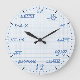 Mathematical Equations Clock Große Wanduhr