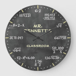 Mathematical Equations Personalizable Clock Große Wanduhr
