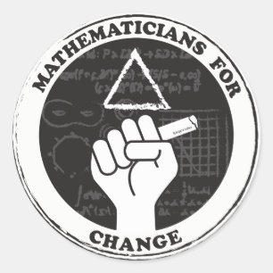 Mathématiciens pour des autocollants de changemen