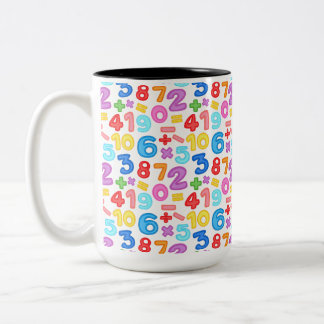 MATHEMATICS AND NUMERICAL OPERATIONS ZWEIFARBIGE TASSE