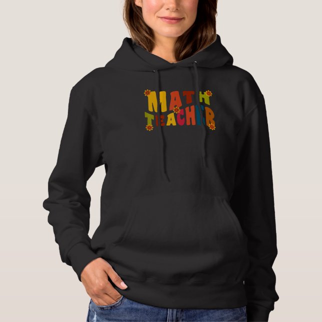 Mathematics Equation Back To School Retro Math Tea Hoodie (Vorderseite)
