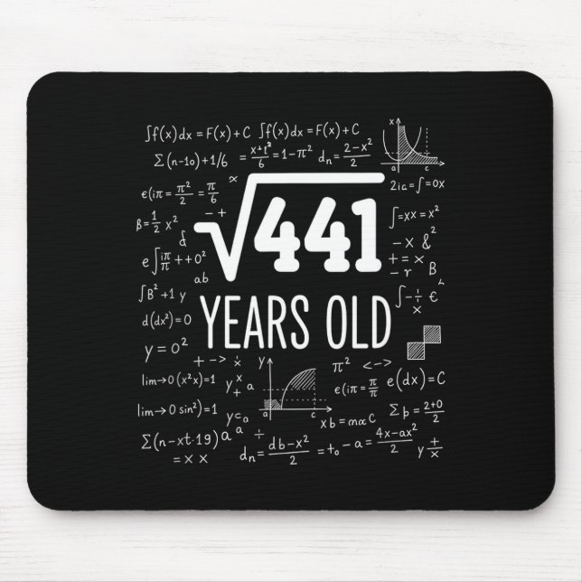 Mathematics Square Root 441 Years Old, Clever Math Mousepad (Vorne)