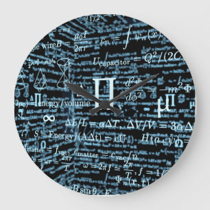 Mathematik Algebra Design Große Wanduhr