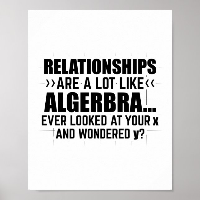Mathematik Algebra | Mathematiker Mathematiker Ges Poster (Vorne)