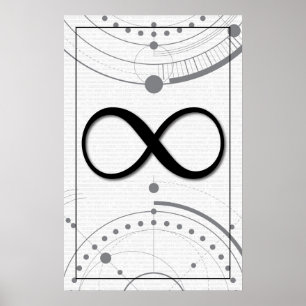 Mathematik Art - Unendlichkeit Poster