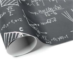 Mathematik auf Blackboard Geegy Geschenk für Lehr Geschenkpapier