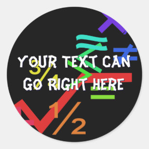 Mathematik-Aufkleber Runder Aufkleber