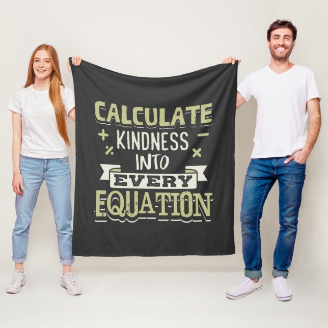 Mathematik berechnet Kindheit in jede Gleichung Fleecedecke (Beispiel)
