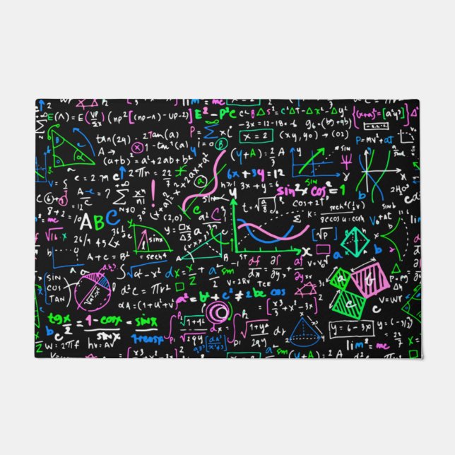 Mathematik-Bildung Fußmatte (Vorderseite)