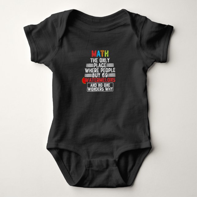 Mathematik der einzige Ort, wo die Leute kaufen -  Baby Strampler (Vorderseite)