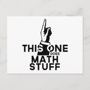 Mathematik - Dieses hier macht Mathematik - Funny  Postkarte