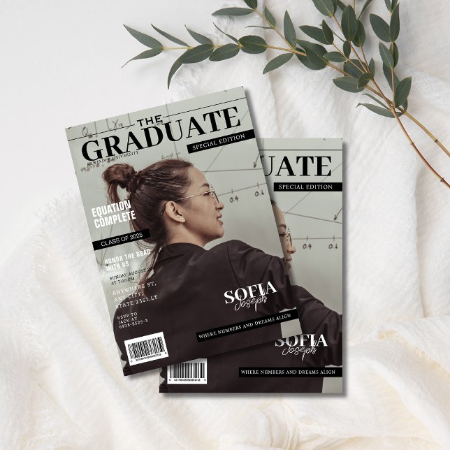 Mathematik Engineering Magazin Foto Abschluss Einladung (Von Creator hochgeladen)