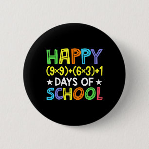 Mathematik Formel 100 Tage der Schule Funny Mathe Button
