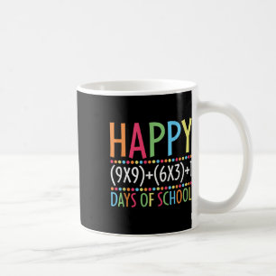 Mathematik Formel 100 Tage der Schule Funny Mathe  Kaffeetasse