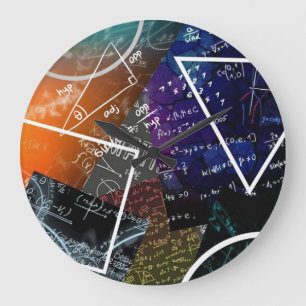Mathematik Formel Wall Clock Große Wanduhr