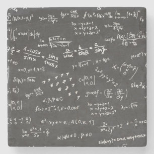 Mathematik Formeln und Zahlen Steinuntersetzer
