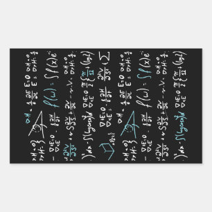 Mathematik formuliert Mathematik Physik Lehrer Rechteckiger Aufkleber