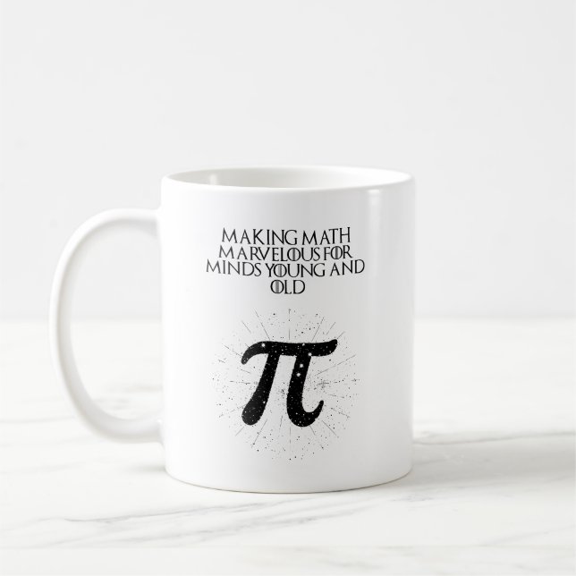 Mathematik für junge und alte Wunderkinder Kaffeetasse (Links)