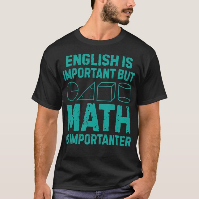 Mathematik Geometrie Sprichwort Schule Reiter Ranc T-Shirt (Vorderseite)