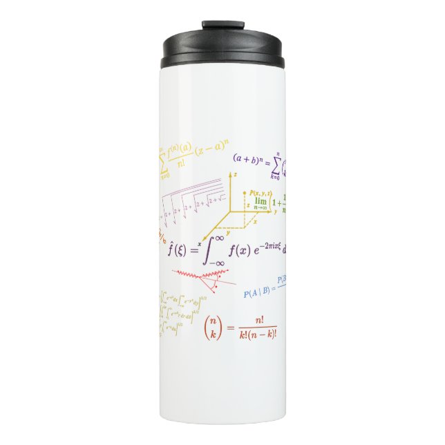 Mathematik-Gleichungen und Formeln Thermosbecher (Vorderseite)
