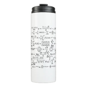 Mathematik-Gleichungen und Formeln Thermosbecher
