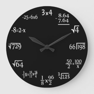 Mathematik Große Wanduhr