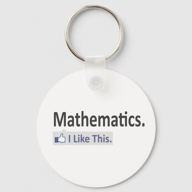 Mathematik... Ich mag das Schlüsselanhänger (Vorderseite)