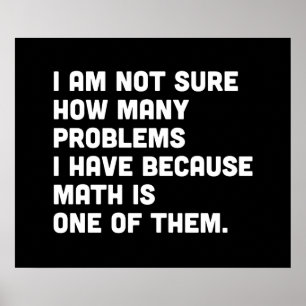 Mathematik ist ein Problem Poster