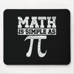 Mathematik ist einfach als Pi Mathe Lehrer Happy P Mousepad