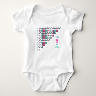 Mathematik ist für Mädchen, ich Liebe Mathematik,  Baby Strampler