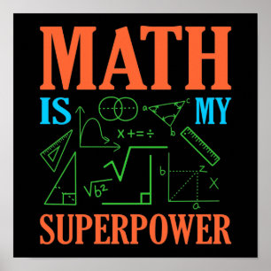 Mathematik ist Mathematiklehrer Poster