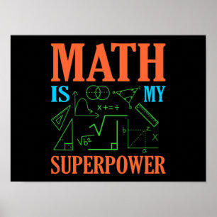 Mathematik ist Mathematiklehrer Poster