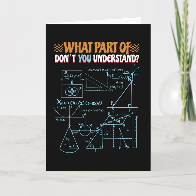 Mathematik ist nicht nur für Studenten Karte (Vorderseite)