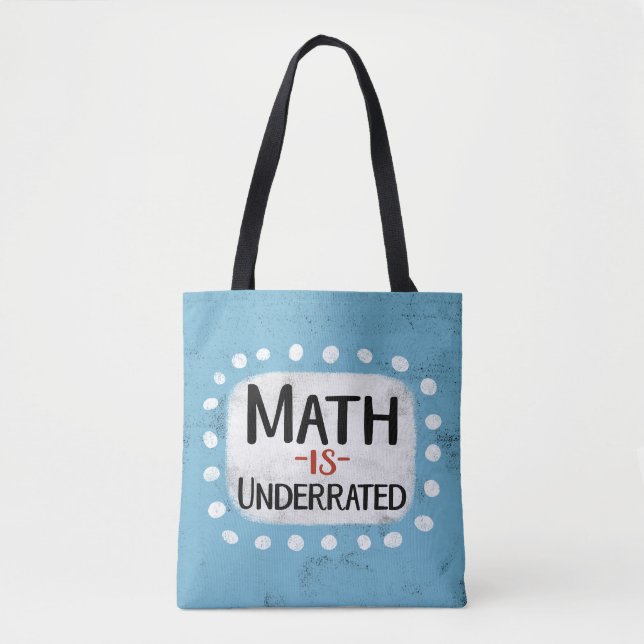 Mathematik ist zu viel Beutel Tasche (Vorderseite)