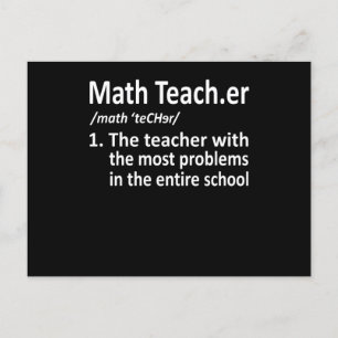 Mathematik Lehrer Definition Mathematik Mathematik Einladungspostkarte