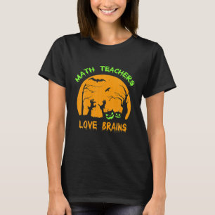 Mathematik Lehrer Liebe Brains Funny Halloween Kos T-Shirt
