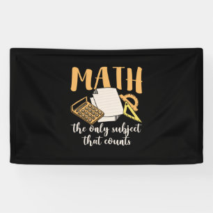 Mathematik Lehrer Mathematik das einzige Thema Banner