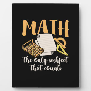 Mathematik Lehrer Mathematik das einzige Thema Fotoplatte