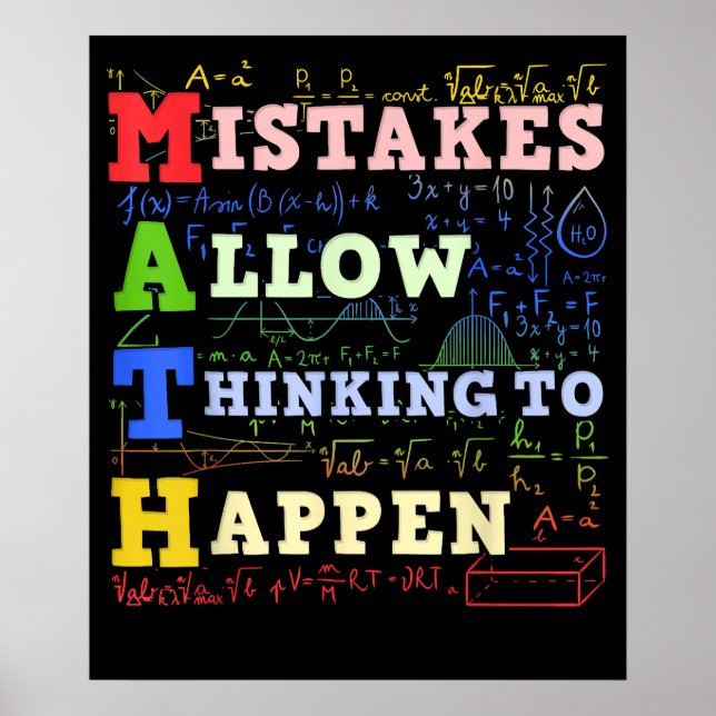 Mathematik Lehrer Mathematik Poster (Vorne)